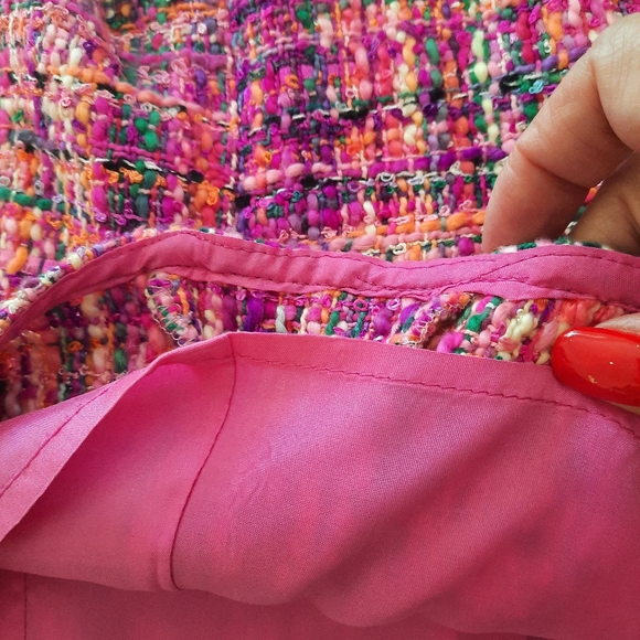 Boston Proper Pink Tweed Skirt - Picture 6 of 10